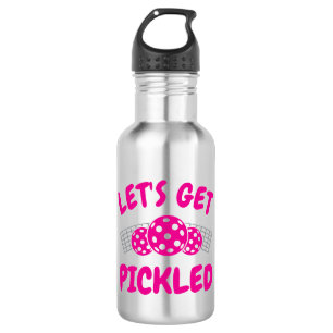 Humorous Let's Get Pickled  Stainless Steel Water Bottle