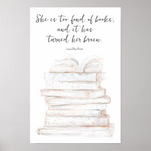 Humorous Little Women Book Lover Quote Poster