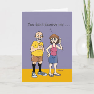 Humorous Lucky Husband Anniversary Card