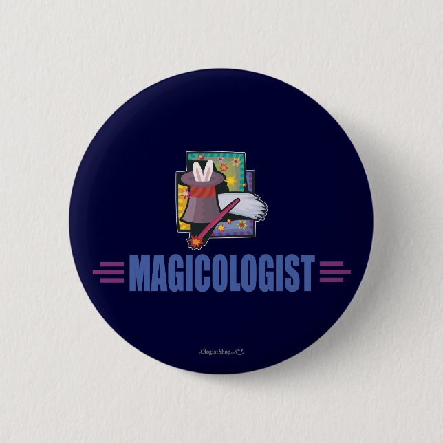 Humorous Magician Button (Front)
