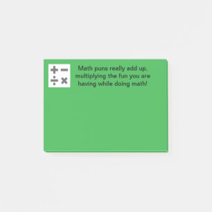 Humorous Math Post-It Notes