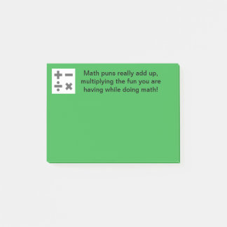 Humorous Math Post-It Notes