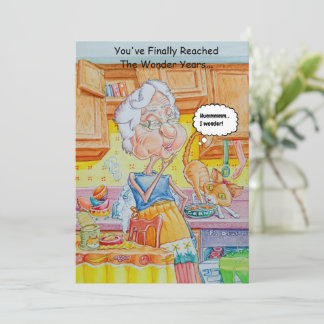 Humorous Middle-aged Birthday Card 