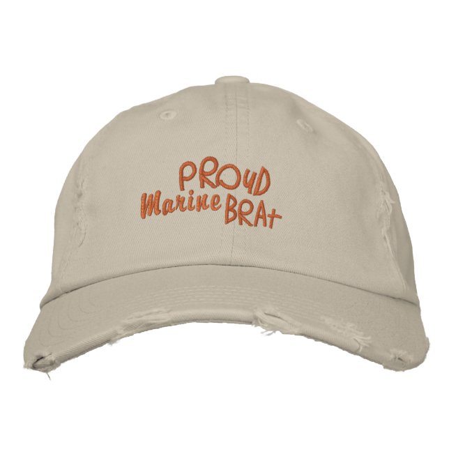 Humorous Military Youth Embroidered Baseball Cap (Front)