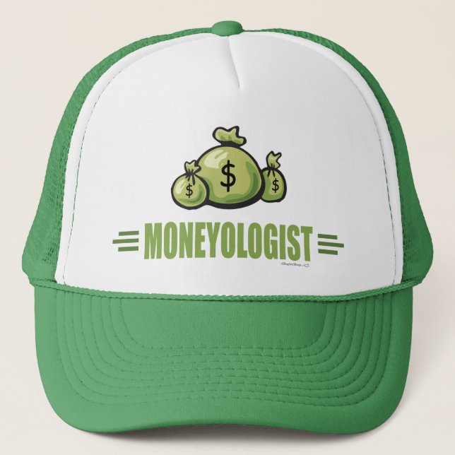 Humorous Money Trucker Hat (Front)