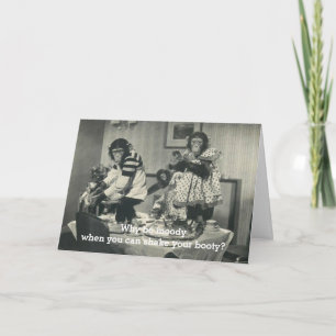 Humorous Monkey Party Card