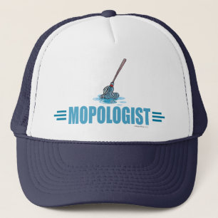 Humorous Mop Mopping Trucker Hat