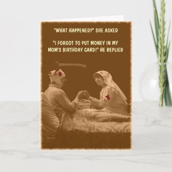 Humorous Mother's Birthday Card by Cardsharkkid at Zazzle