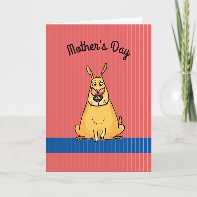 Humorous Mothers Day from Dog Card (Front)