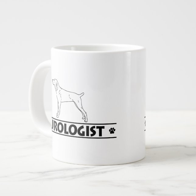 Humorous Mountain Cur Giant Coffee Mug (Front Left)