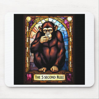 humorous mousepad. The 5 second rule Mouse Pad
