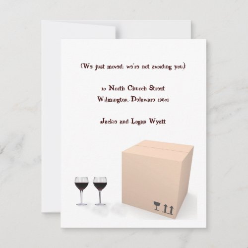 Humorous Moving Announcement