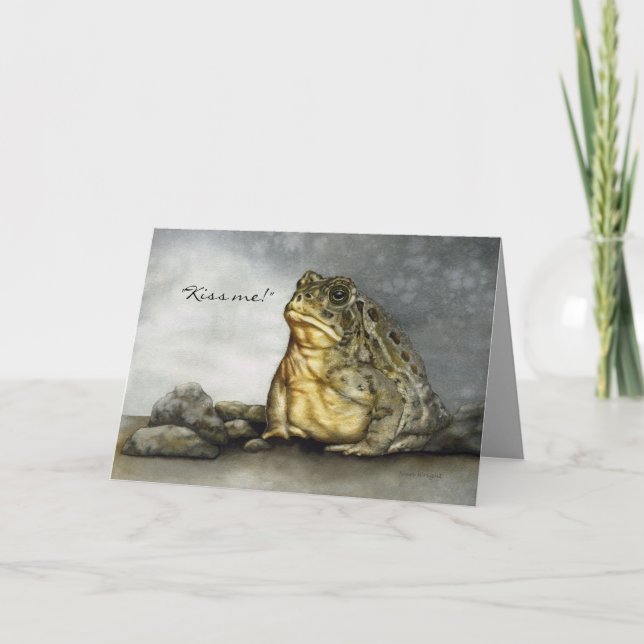 Humorous Mr. Toad Birthday Card (Front)