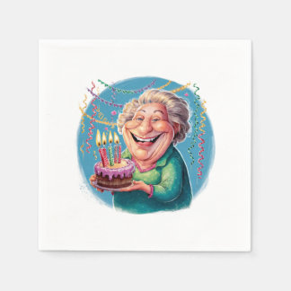 Humorous Nana Birthday Party Napkins