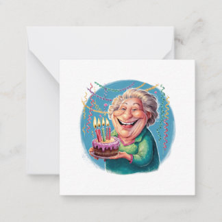 Humorous Nana Birthday Party Note Card
