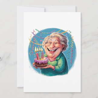 Humorous Nana Birthday Party Note Card