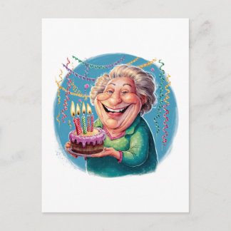 Humorous Nana Birthday Party Postcard