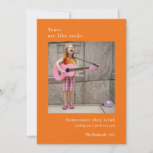 Humorous New Year Holiday Card