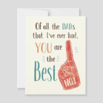 Humorous No.1 Dad Father's Day Card