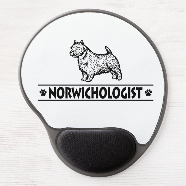 Humorous Norwich Terrier Gel Mouse Pad (Front)