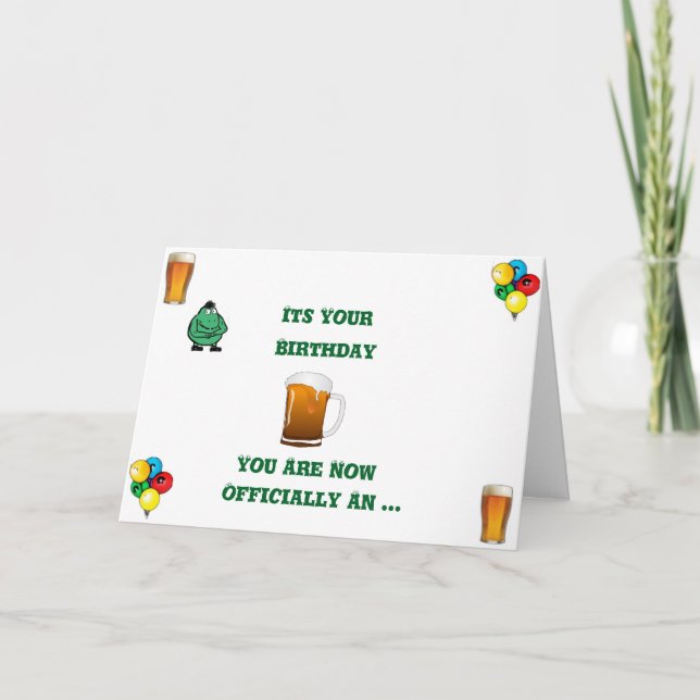 Humorous 'Old Fart' Birthday Card (Front)