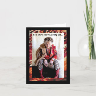 Humorous Old Penny Birth Date Card