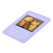 Humorous Older Couple Wedding Save The Date Magnet (Left Side)