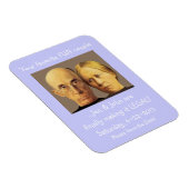 Humorous Older Couple Wedding Save The Date Magnet (Right Side)