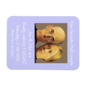 Humorous Older Couple Wedding Save The Date Magnet (Horizontal)