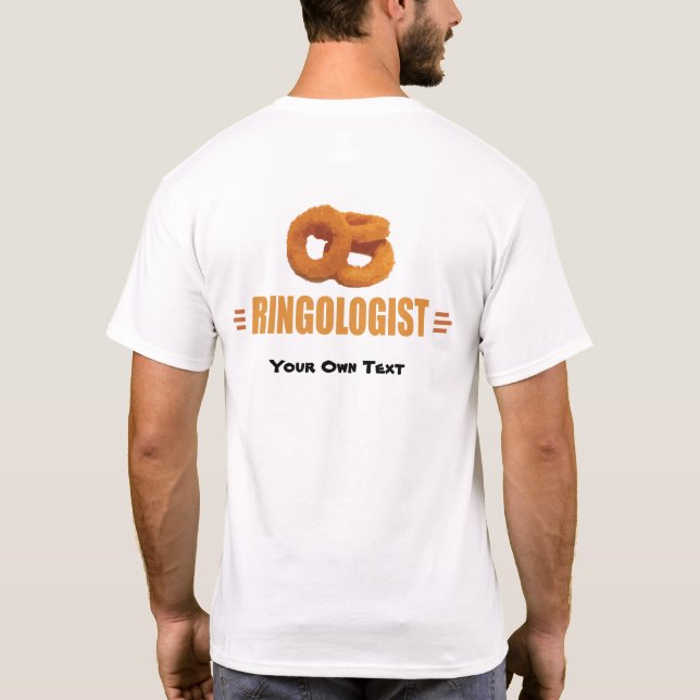Humorous Onion Ring Title T-Shirt (Back)