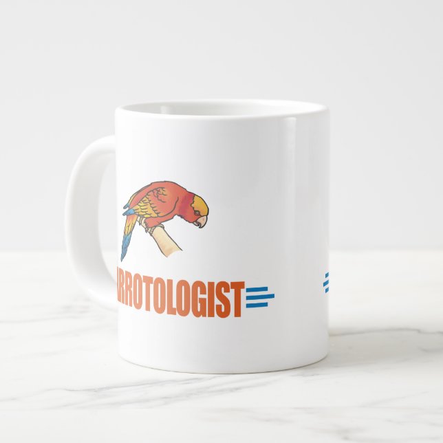 Humorous Parrot Lover Large Coffee Mug (Front Left)
