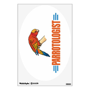 Humorous Parrot Wall Sticker