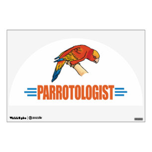 Humorous Parrot Wall Sticker
