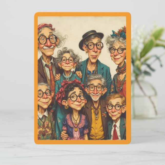 Humorous Party Invite | Retirement Birthday  (Standing Front)