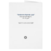 Humorous Peacock Lady Out of Order (Back)