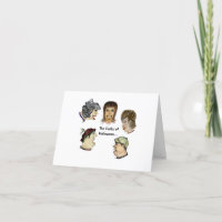 Humorous  Perks of Halloween Folded Greeting Card