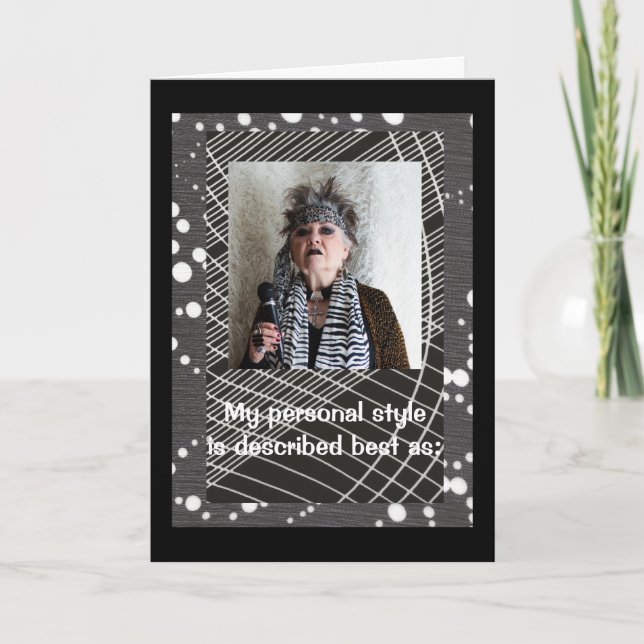 Humorous personal style card (Front)