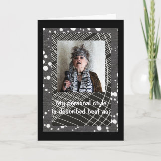 Humorous personal style card
