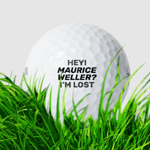 Humorous Personalized Golfer Name Funny Lost-Ball Golf Balls