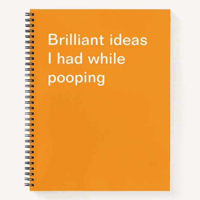 Humorous Personalized Office Notepad Gift Notebook (Front)