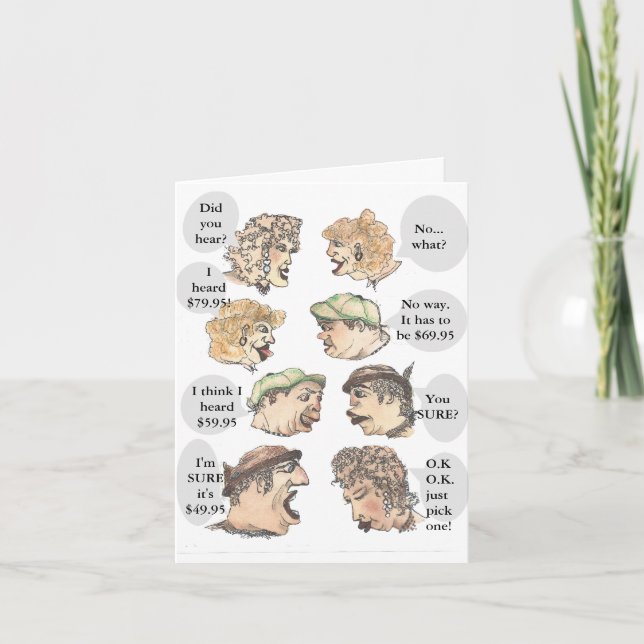 Humorous Pick Your Own Birthday Card (Front)