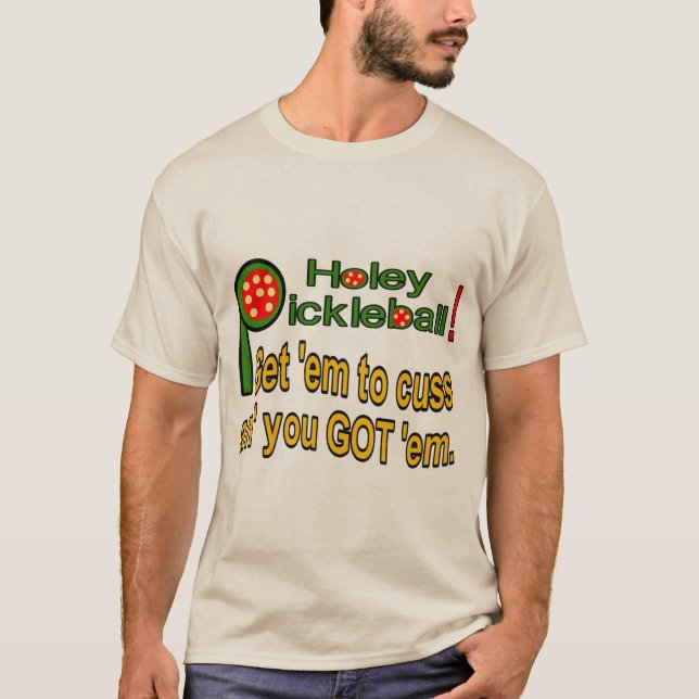 Humorous pickleball T-shirt (Front)