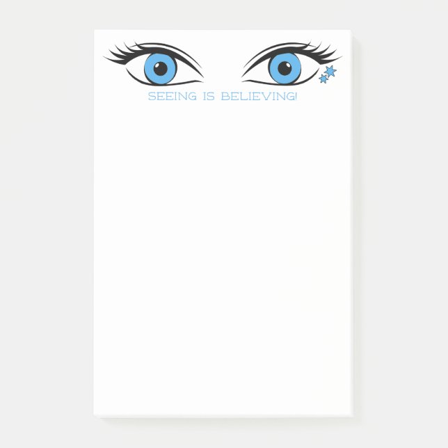 Humorous Piercing Blue Eyes for Mom's Notes (Front)