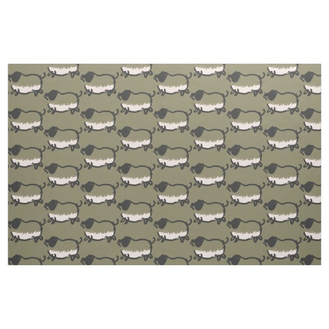 Humorous Pig Year 2019 Choose Color 3 Fabric (Fat Quarter)