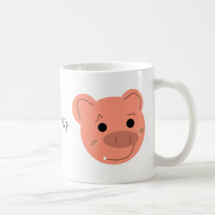 Humorous Piggy Face Coffee Mug