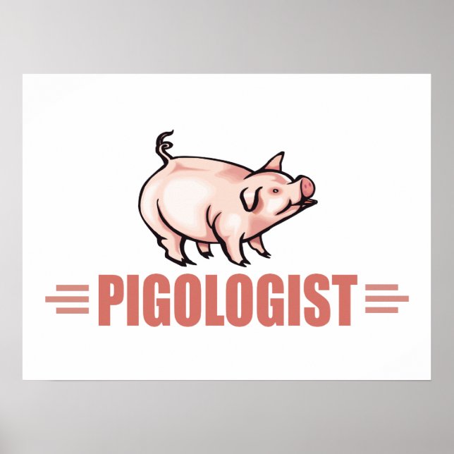 Humorous Pigs Poster (Front)