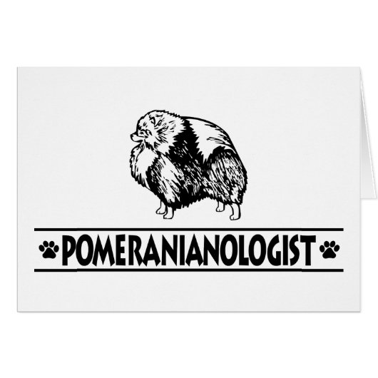 Humorous Pomeranian Cards (Front Horizontal)