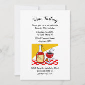 Humorous Port Wine Birthday Party Invitations (Front)