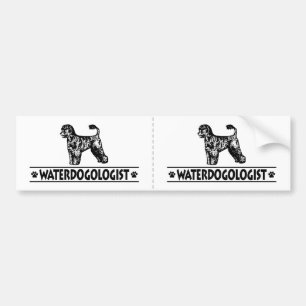 Humorous Portuguese Water Dog Bumper Sticker