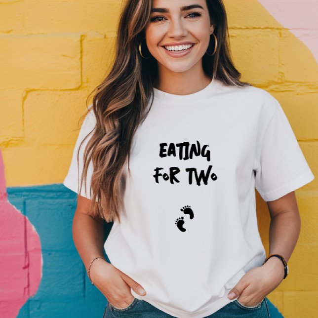 Humorous pregnancy fingerprint black T-Shirt (Creator Uploaded)